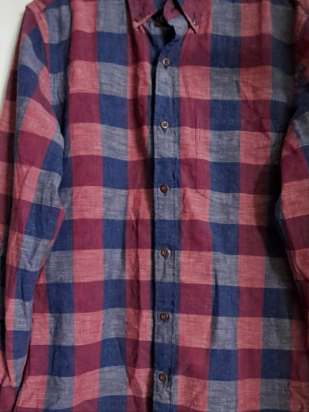 J. Crew Men's Plaid Shirt, %100 Cotton, Sz. Small Slim Fit - Picture 3 of 11